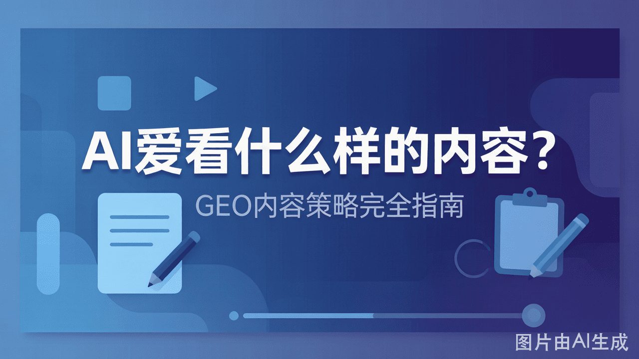 AI爱看什么样的内容？GEO内容策略完全指南