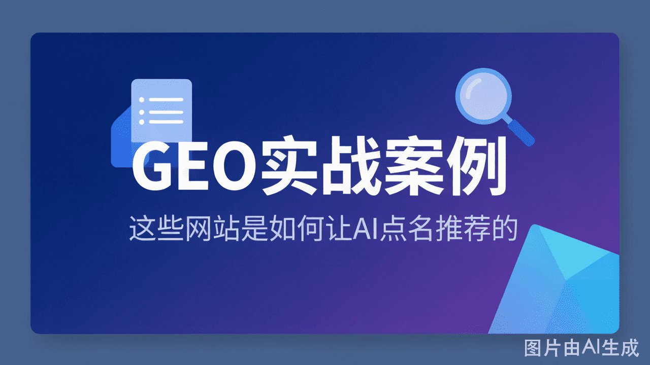 GEO实战案例:这些网站是如何让AI点名推荐的?配图