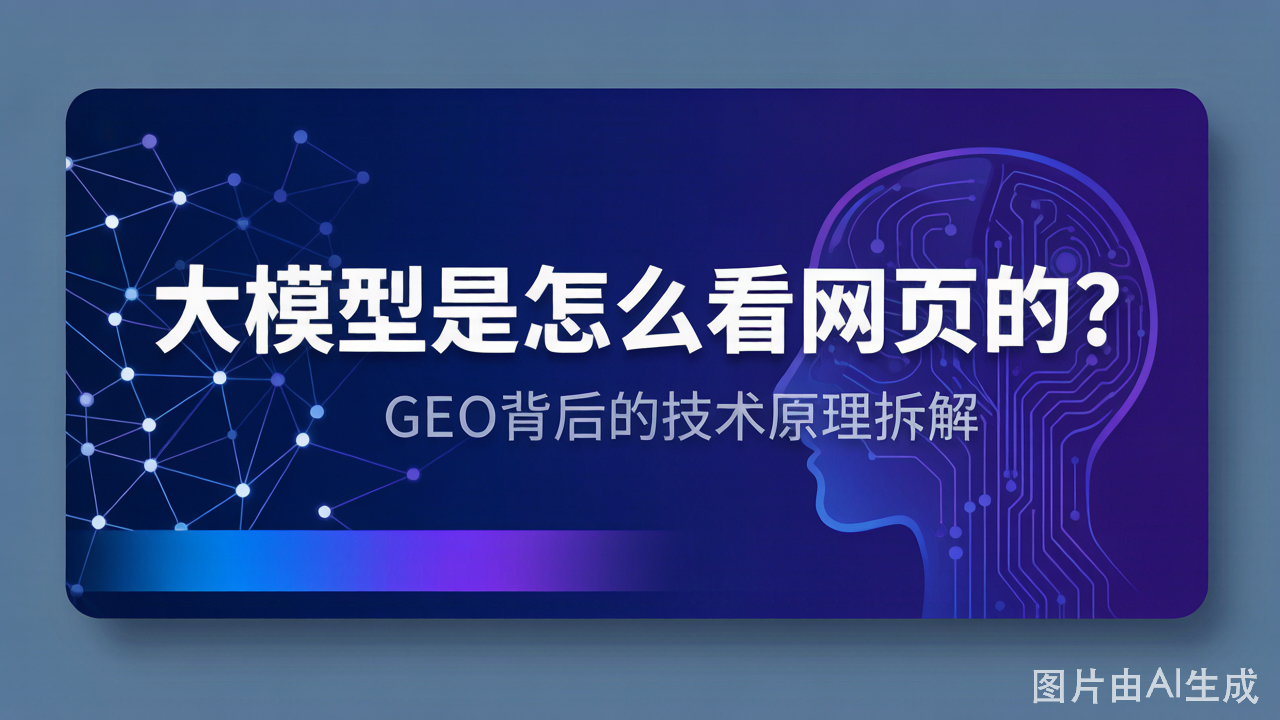 大模型是怎么看网页的?GEO背后的技术原理拆解